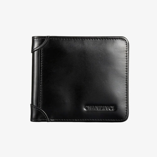 CORVIKO Bravik black RFID wallet for men - sleek leather front view