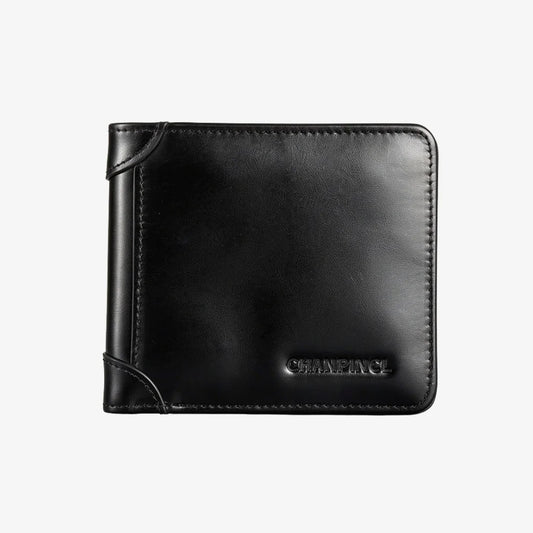 CORVIKO Bravik black RFID wallet for men - sleek leather front view