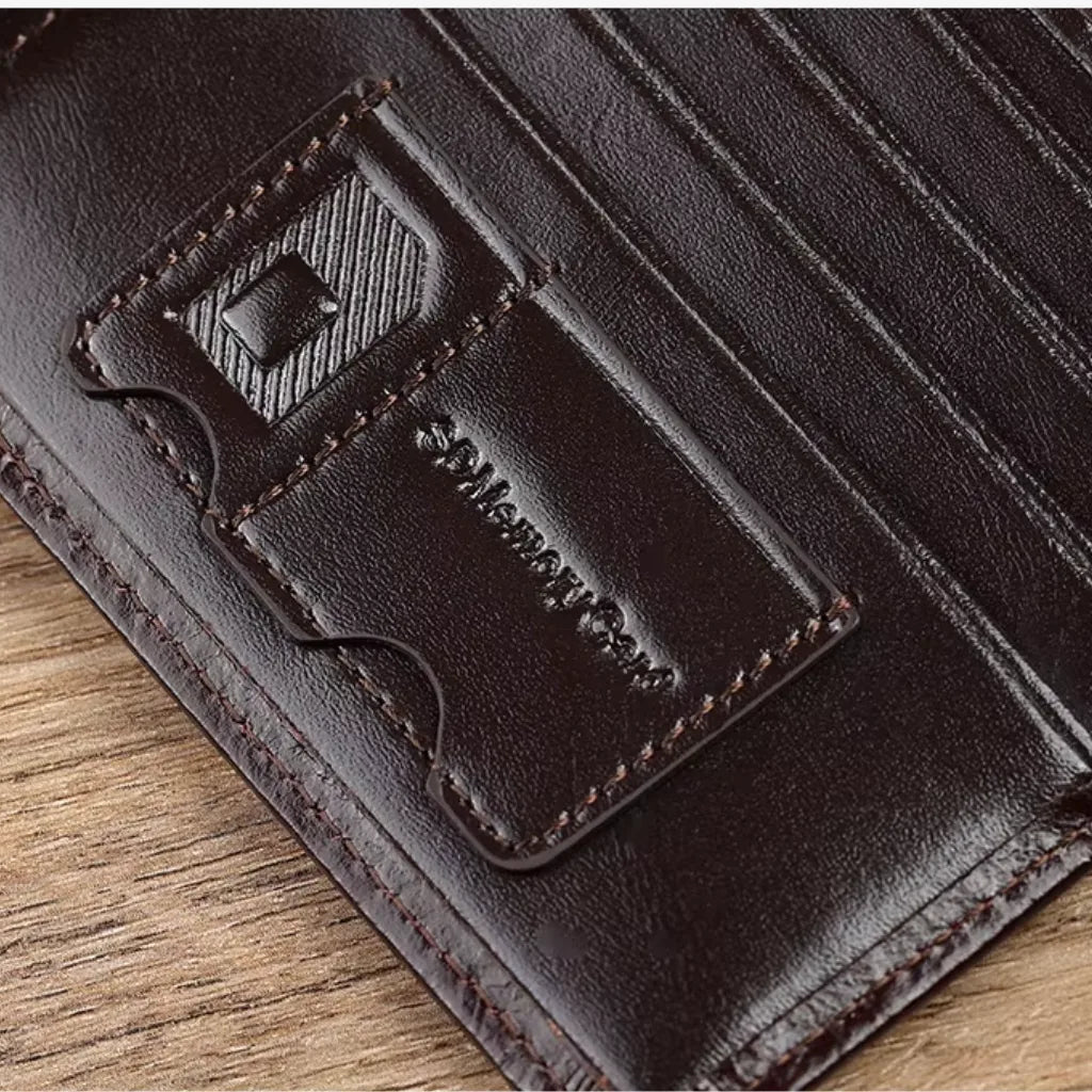 CORVIKO Bravik coffee RFID wallet for men with multiple card and cash slots